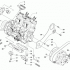 M 8000 HARD CORE MOUNTAIN CAT 162 GREEN Опора двигателя и вариатор