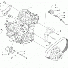 ZR 5000 LXR 137 BLACK Опора двигателя и вариатор