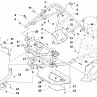 PANTERA 7000 XT LTD Black (US) Передний бампер, рама и суппорт рулевого управления