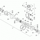 ZR 4000 LXR 129 BLACK Поршень и коленвал