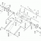 BEARCAT 2000 XT BLUE Задняя подвеска ,задний рычаг