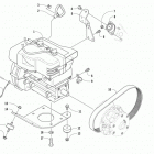 LYNX 2000 LT BLACK Опора двигателя и вариатор
