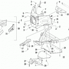 ZR 4000 LXR 129 BLACK Передний бампер и рама