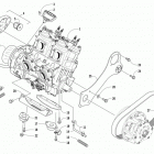 ZR 8000 SNO PRO 129 ES GREEN Опора двигателя и вариатор
