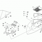 ZR 4000 SNO PRO 129 GREEN Ветровое стекло и панель инструментов