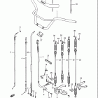 LT-4WD Quad Runner 1987-1995 Handlebar - control cable (model h)