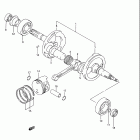 LT-F4WDX King Quad Коленвал