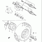 LT-4WD Quad Runner 1987-1995 Front wheel (model p / r / s)