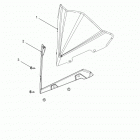 S17MBX6JSA/JEA 600 RACER/INTL Body, windshield - s17mbx6jsa  /  jea (600443)