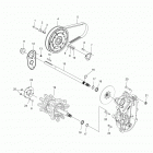 S17MBX6JSA/JEA 600 RACER/INTL Drive train, jackshaft and driveshaft - s17mbx6jsa  /  j...