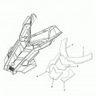 S17MBX6JSA/JEA 600 RACER/INTL Body, hood foam  /  fiber - s17mbx6jsa  /  jea (600444)