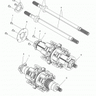 S17EGK8/EGM8/EGP8 800 AXYS PRO RMK 163 ALL OPTIONS Приводной вал и промежуточный