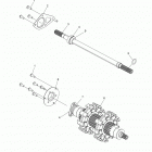 S17DCL8PSA/PEL 800 RUSH XCR/INTL ES Drive train, jackshaft and driveshaft - s17dcl8psa  /  p...