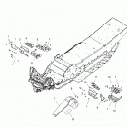 S17MBX6JSA/JEA 600 RACER/INTL Chassis, footrest and clutch guard - s167mbx6jsa  /  jea...