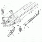 S17EFN8/EFT8 800 AXYS RMK ASSAULT 155 ALL OPTIONS Chassis, clutch guard and footrests - s17efn8  /  eft8 a...
