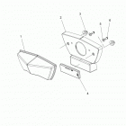 S18SJA5BSL/BEL 550 WIDETRAK LX ES/INTL Electrical, taillight - s18sja5bsl  /  bel (600132)