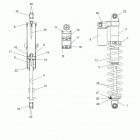 S17DCL8PSA/PEL 800 RUSH XCR/INTL ES Suspension, shock, rear track (7044563) - s16dcl8psa  / ...