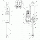 S17MBX6JSA/JEA 600 RACER/INTL Suspension, shock, rear track - s17mbx6jsa  /  jea (6004...