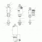 S18DCL8PS/PEM 800 RUSH XCR/INTL ALL OPTIONS Suspension, shock, front track (7044562) - s18dcl8ps  / ...