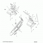 S17DCL8PSA/PEL 800 RUSH XCR/INTL ES Chassis, clutch guard and footrests - s17dcl8psa  /  pel...