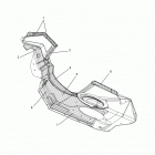 S17MBX6JSA/JEA 600 RACER/INTL Body, fenders, rh foil - s17mbx6jsa  /  jea (600485)