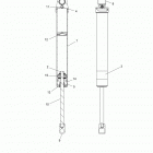 S17EER6 600 SWITCHBACK SP ALL OPTIONS Suspension, shock, rear track (7044428) - s17eer6 all op...