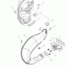 S17DDE6PSL 600 SWITCHBACK ADVENTURE Engine, exhaust - s17dde6psl (600158)