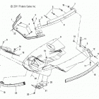 S18SJA5BSL/BEL 550 WIDETRAK LX ES/INTL Body, nosepan braces and bumper - s18sja5bsl  /  bel (60...