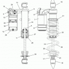 S17DDE8PSL/PEL 800 SWITCHBACK ADVENTURE/INTL Suspension, shock, front track (7044389) - s17dde8psl  /...