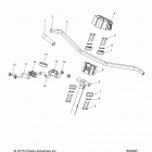 S17DDE8PSL/PEL 800 SWITCHBACK ADVENTURE/INTL Steering, upper and handlebar asm. - s17dde8psl  /  pel ...
