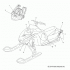 600 IQ RACER/INTL - S16MX6JSA/JEA Кузов Наклейки