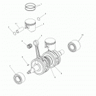 800 INDY SP ALL OPTIONS - S16CP8 Коленвал и поршни