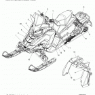 800 RUSH PRO-S ALL OPTIONS - S16DP8 Body, decal, snow check (orng side panel  /  blk side pa...