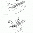 S18CBA6GS/CBB6GS 600 INDY/INDY SP ALL OPTIONS Steering, ski asm. - s17cba6  /  cbb6 all options (49sno...