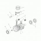 600 INDY/SP/LTD/INTL ALL OPTIONS - S16CB6/CP6 Коленвал и поршни