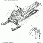 600 AXYS PRO RMK 155 ALL OPTIONS - S16EG6 Body, decal, snow check, black  /  pink ribbon rider opt...