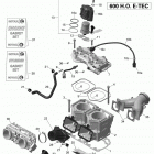 MXZ - 2-STROKE - 600 CARB_600HO E-TEC_800R E-TEC 01- cylinder and injection system - 600ho e-tec