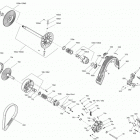 MXZ - 2-STROKE - 600 CARB_600HO E-TEC_800R E-TEC 05- pulley system - 800r e-tec
