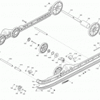 SUMMIT - 850 E-TEC 08- rear suspension - without ice scratcher - inferior