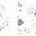SKANDIC - 2-STROKE - WT-SWT 01- engine and engine support - 600ho e-tec