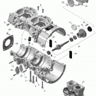 MXZ - 2-STROKE - 600 CARB_600HO E-TEC_800R E-TEC 01- crankcase and water pump - 600ho e-tec