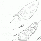 MXZ - 2-STROKE - 850 E-TEC 09- seat - all models