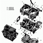 MXZ - 2-STROKE - 850 E-TEC 01- crankcase - all models