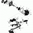 MXZ - 4-STROKE 01- engine cooling - 1200itc 4-tec (except gt le - reneg...