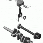 MXZ - 4-STROKE Коленчатый вал и поршни - 1200 itc 4-tec