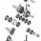 MXZ - 2-STROKE - 600 CARB_600HO E-TEC_800R E-TEC 01- crankshaft and pistons - 600 carb