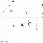 MXZ - 2-STROKE - 850 E-TEC 10- electrical harness - all models