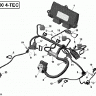 MXZ - 4-STROKE 10- engine harness and electronic module - 1200itc 4-tec