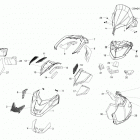 SKANDIC - 4-STROKE - WT-SWT Капот ,стекло ветровое и консоль передняя