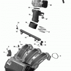 MXZ - 4-STROKE 02- air intake manifold and throttle body - 1200itc 4-te...